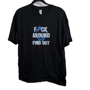 Men's Graphic T-Shirt Black M&O Gold LG NEW